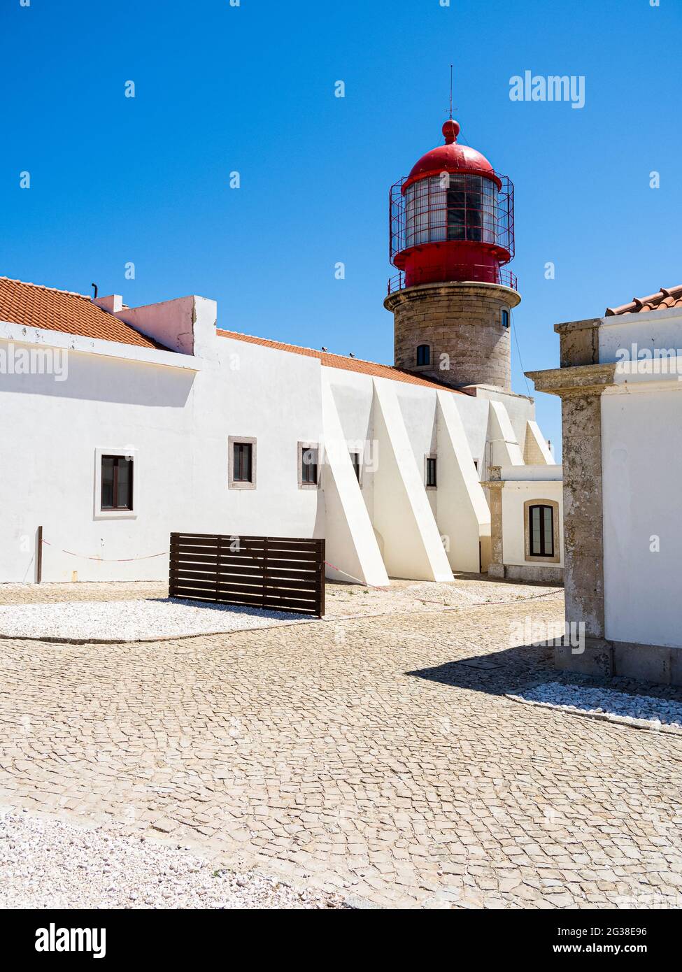 The fort of Henry the Navigator in Sagres in the Algarve region of Portugal near Vila de Bispo Stock Photo
