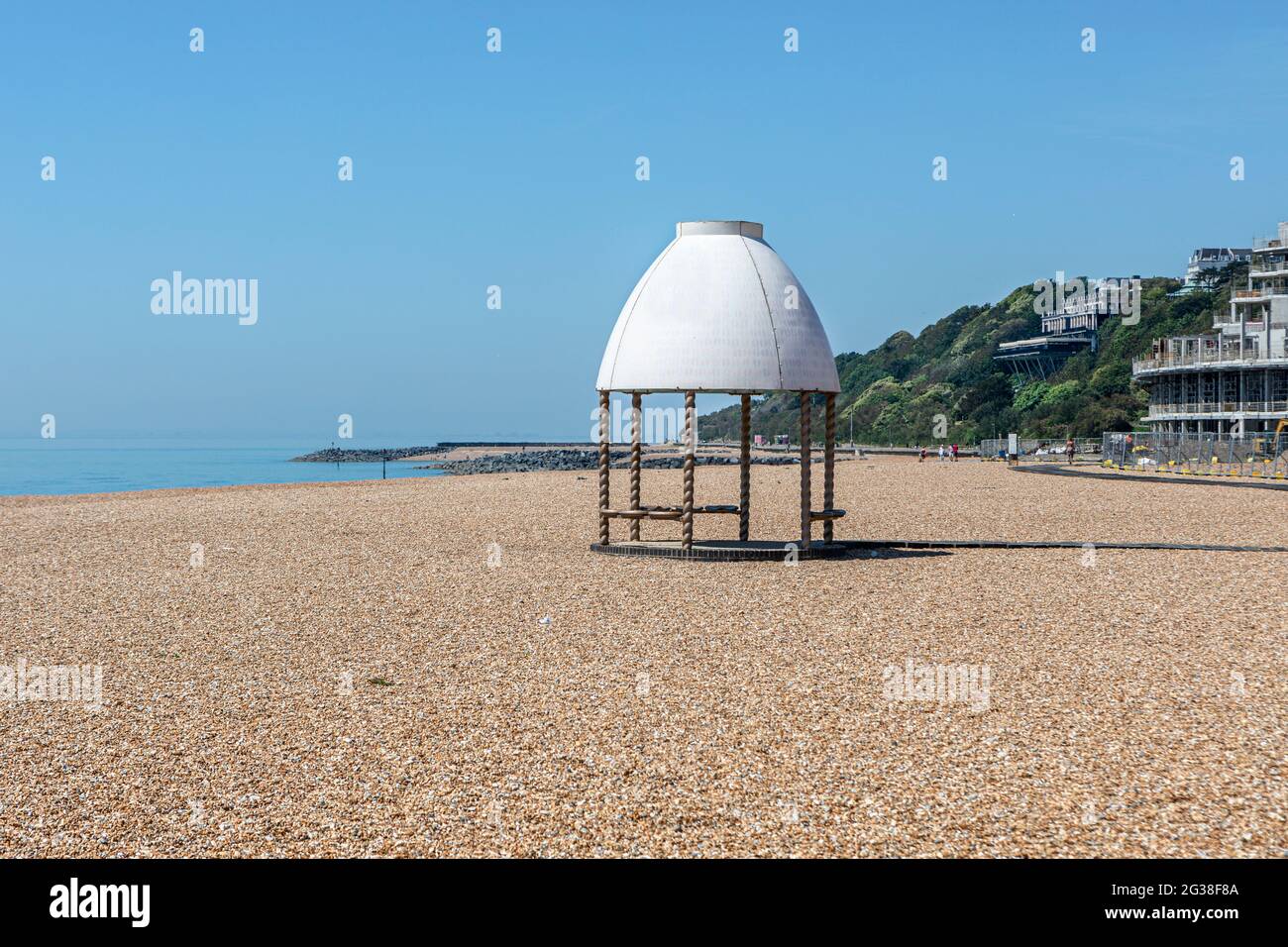 Folkestone beach boardwalk hi-res stock photography and images - Alamy