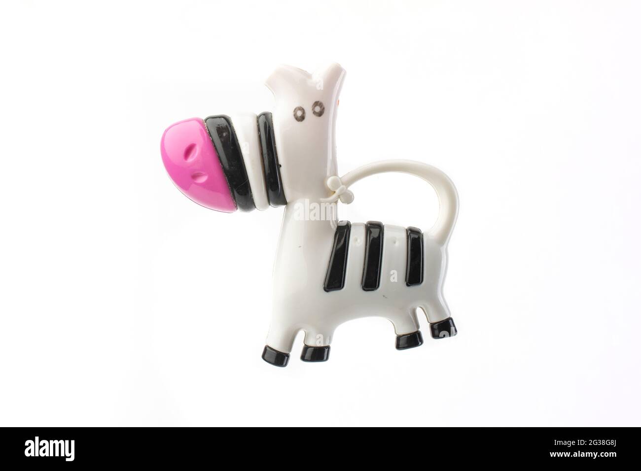 baby rattle zebra, isolated on white Stock Photo Alamy