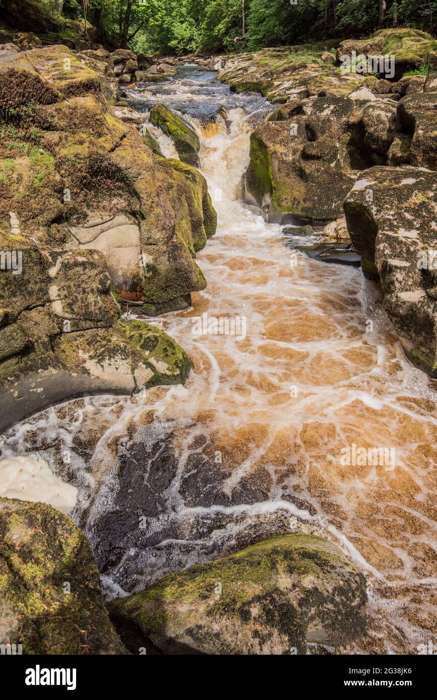 The Bolton Strid: The Most Dangerous River In The World? Stock Photo