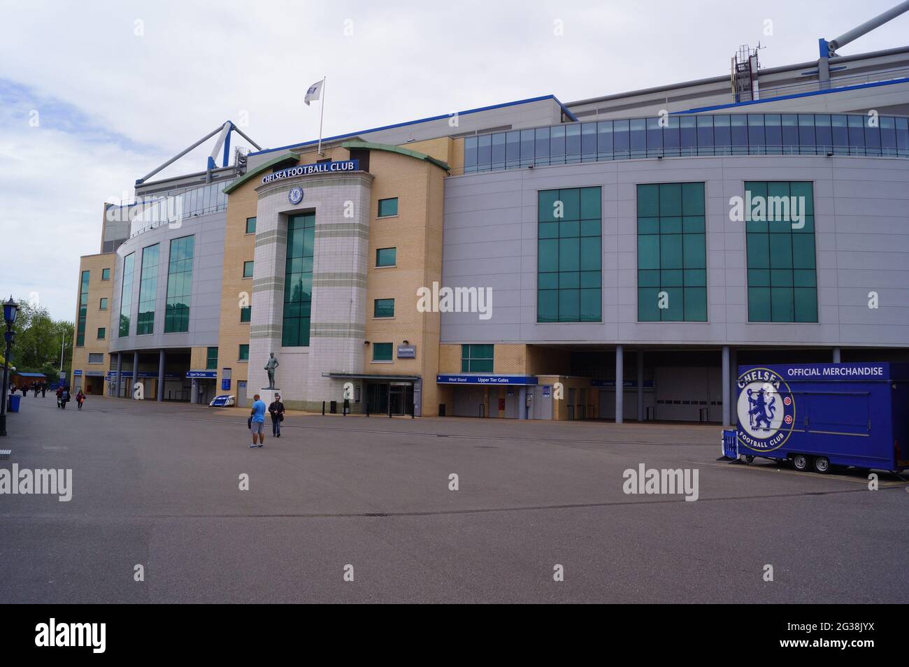 London, UK: view of the Chelsea Football Club at Stamford Bridge, Fulham Stock Photo