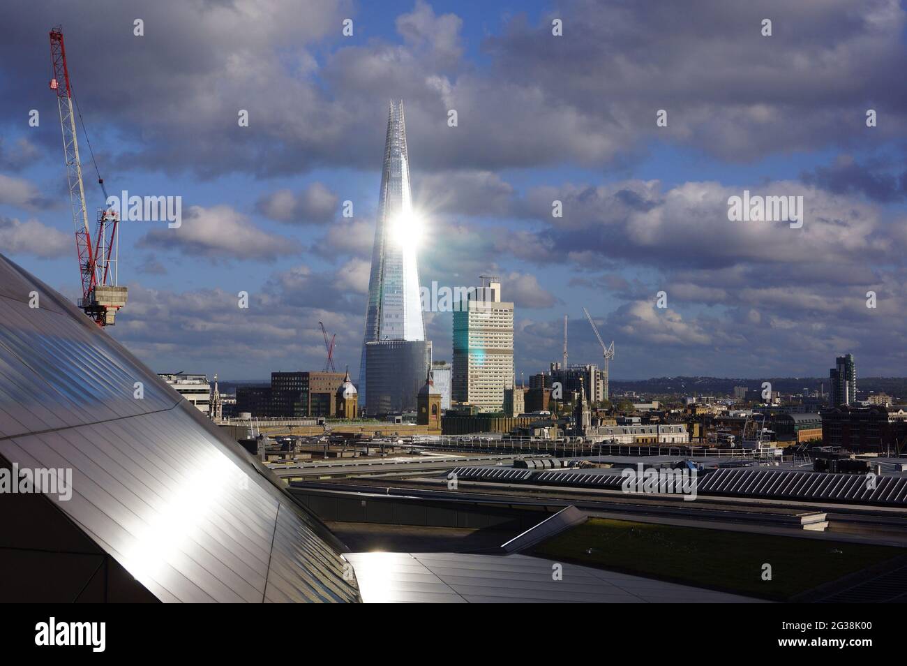 London, UK: panoramic view of the city from the top of One New Change Building Stock Photo