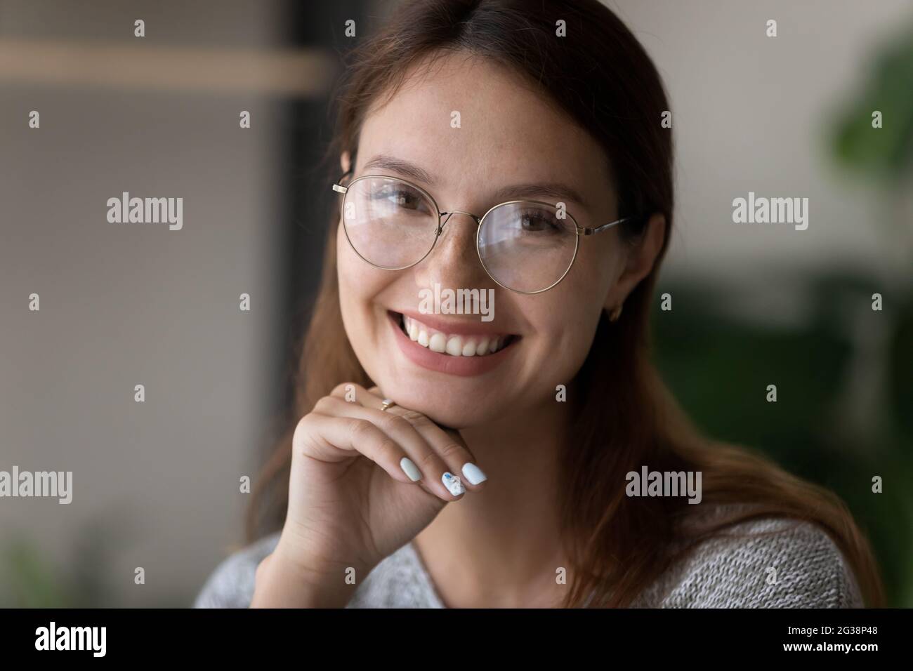 Young attractive woman wearing glasses Stock Photo by ©AVFC 90806098