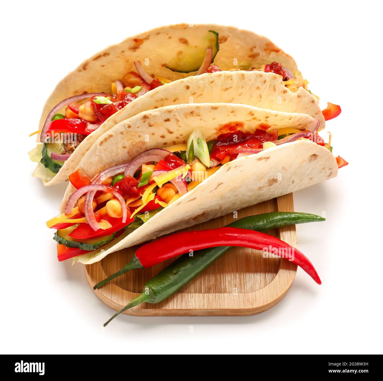 Board tasty fresh tacos Cut Out Stock Images Pictures Alamy