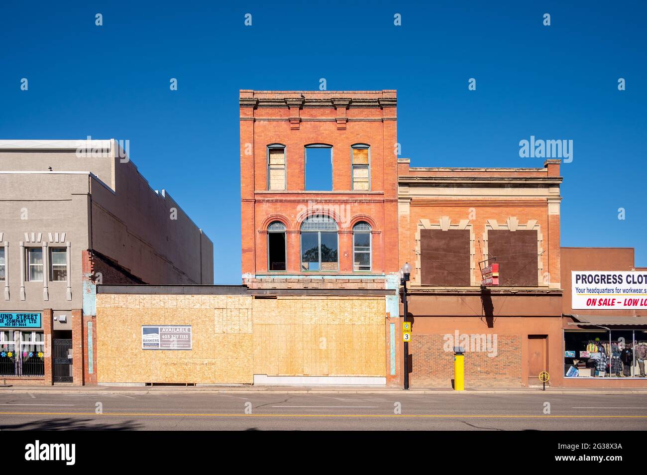 Lethbridge Alberta June 13 21 Businesses In The Heart Of Lethbridge S Beautiful Downtown Stock Photo Alamy