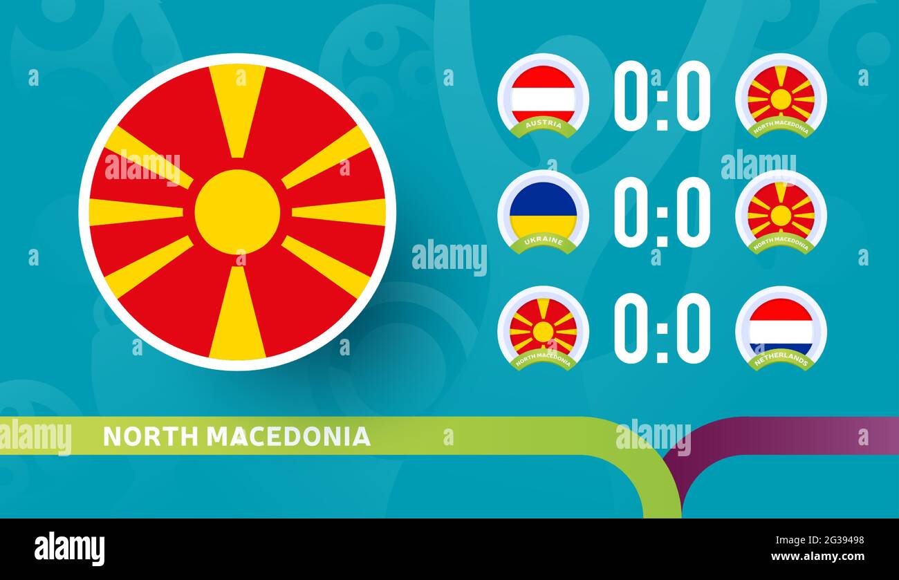 north macedonia national team Schedule matches in the final stage at