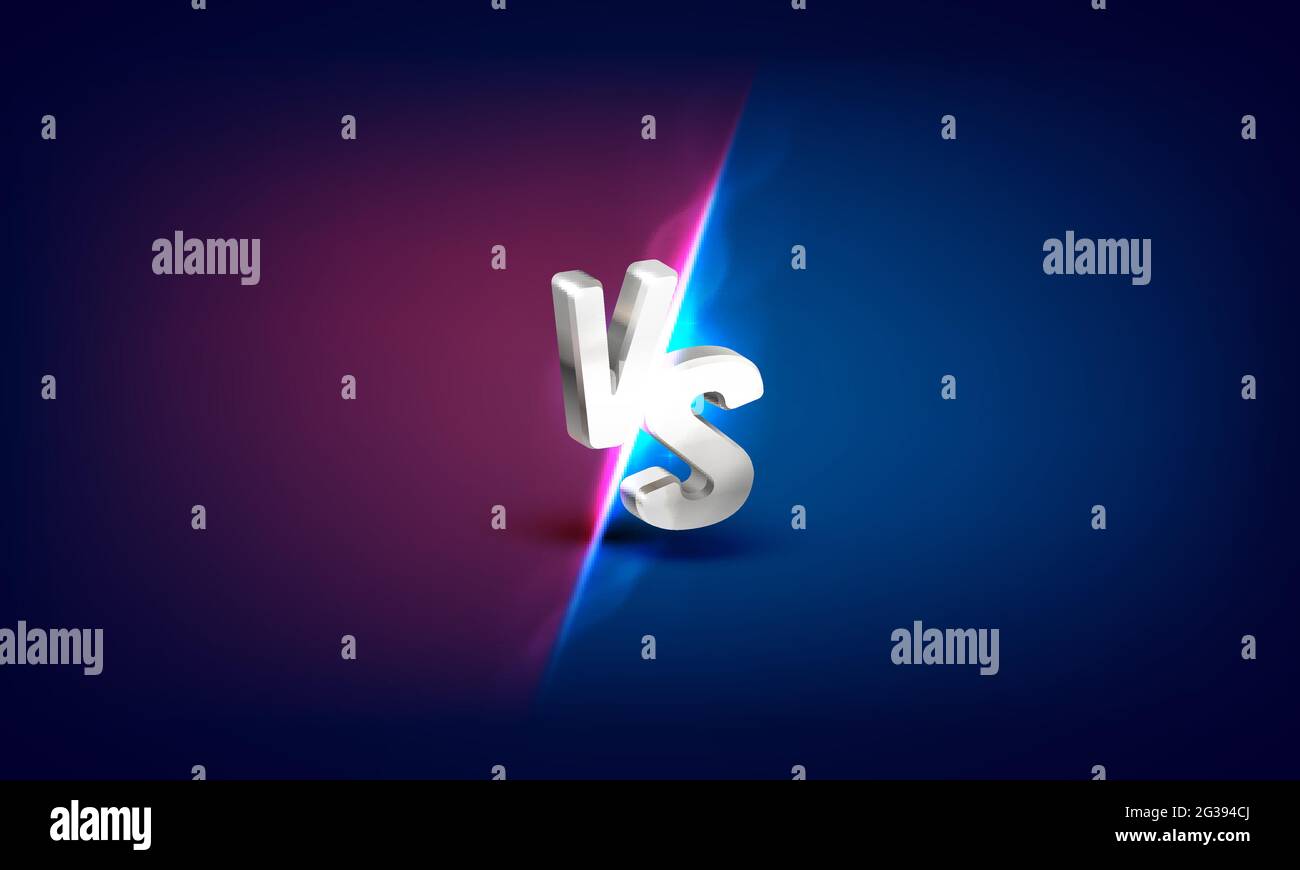Versus game cover, banner sport vs, team concept. Vector illustration
