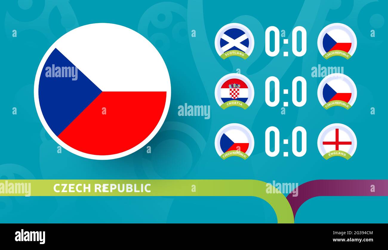 czech republic national team Schedule matches in the final stage at the