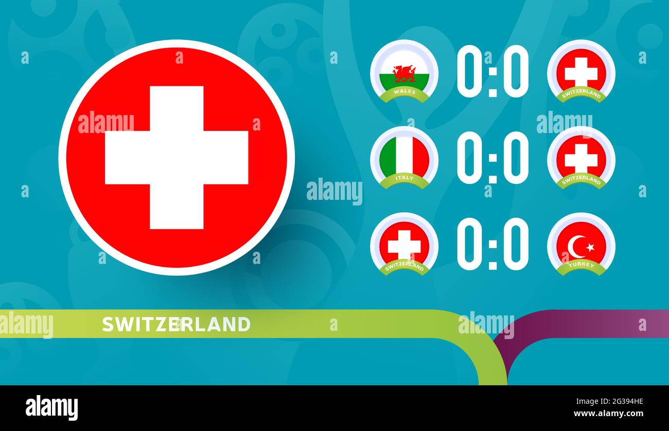 switzerland national team Schedule matches in the final stage at the