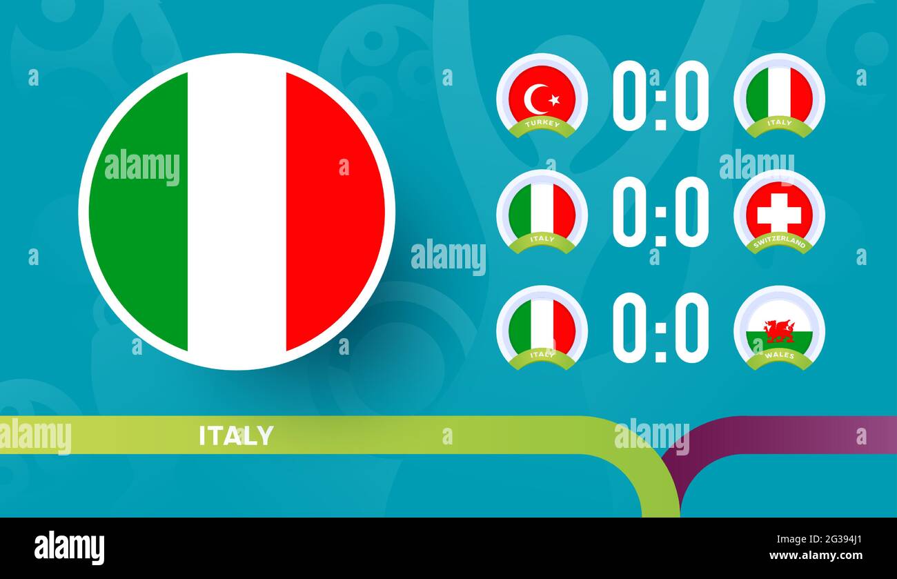 italy national team Schedule matches in the final stage at the 2020