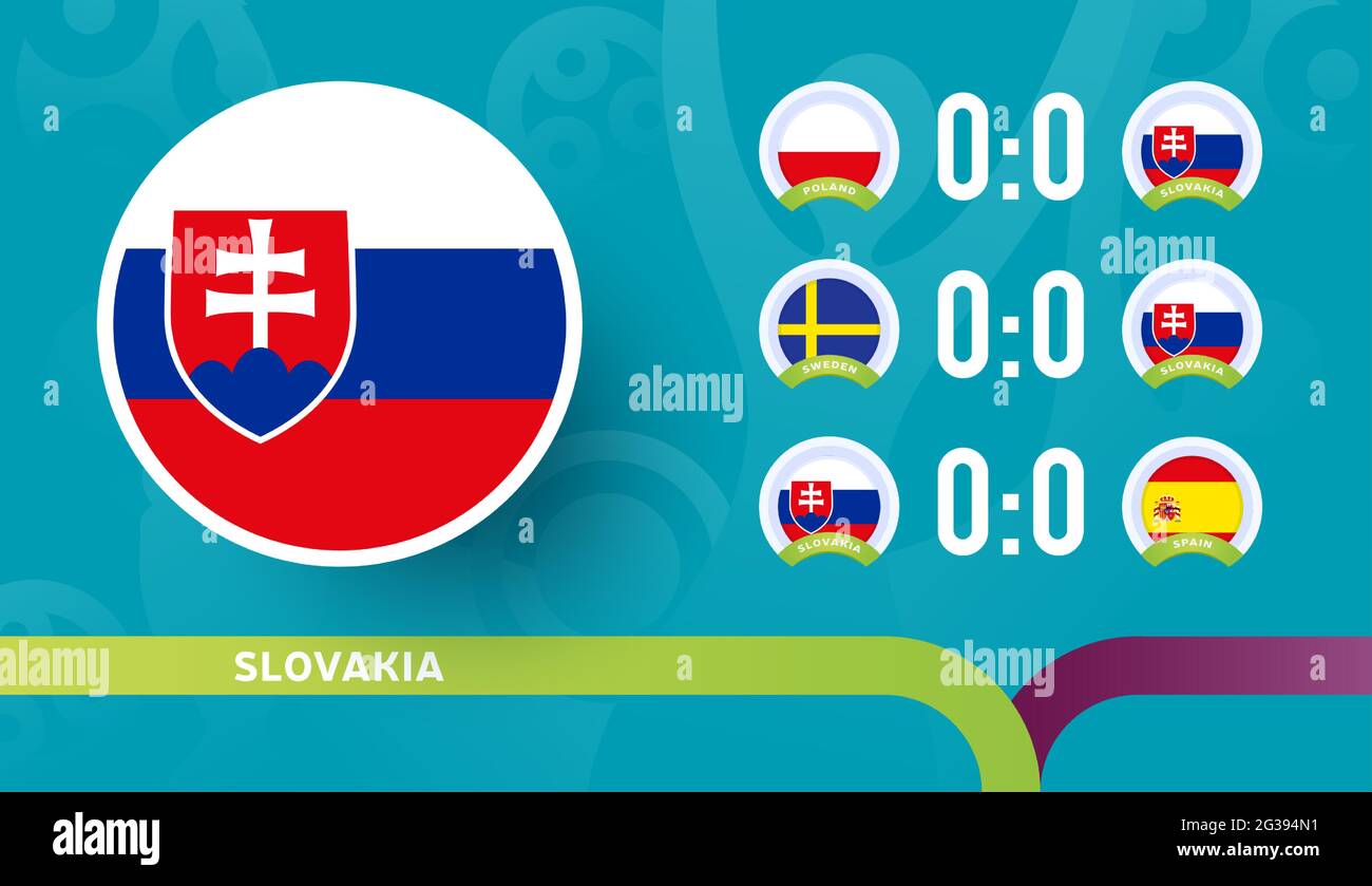 slovakia national team Schedule matches in the final stage at the 2020