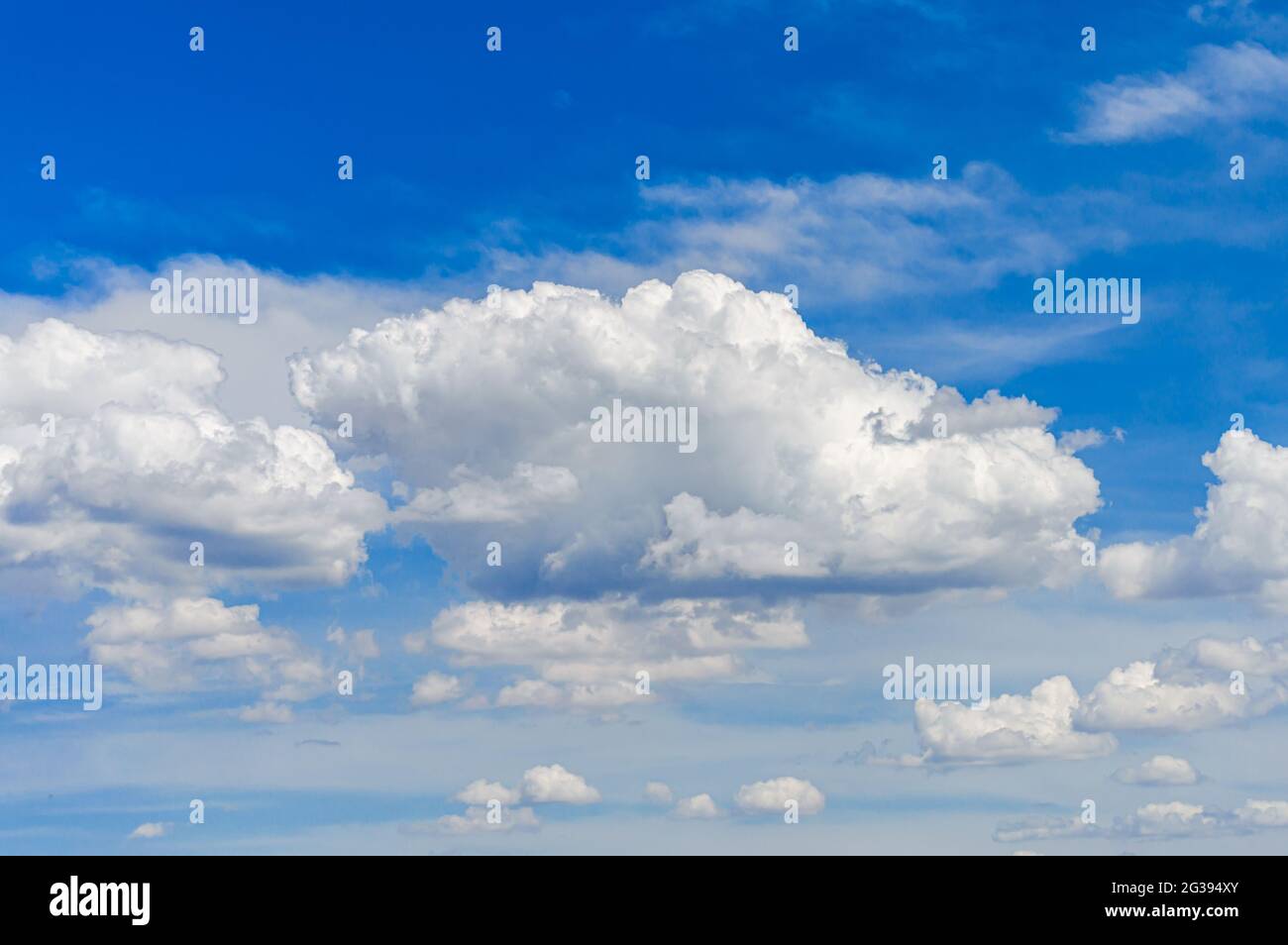 Blue sky with clouds landscapes Stock Photo - Alamy