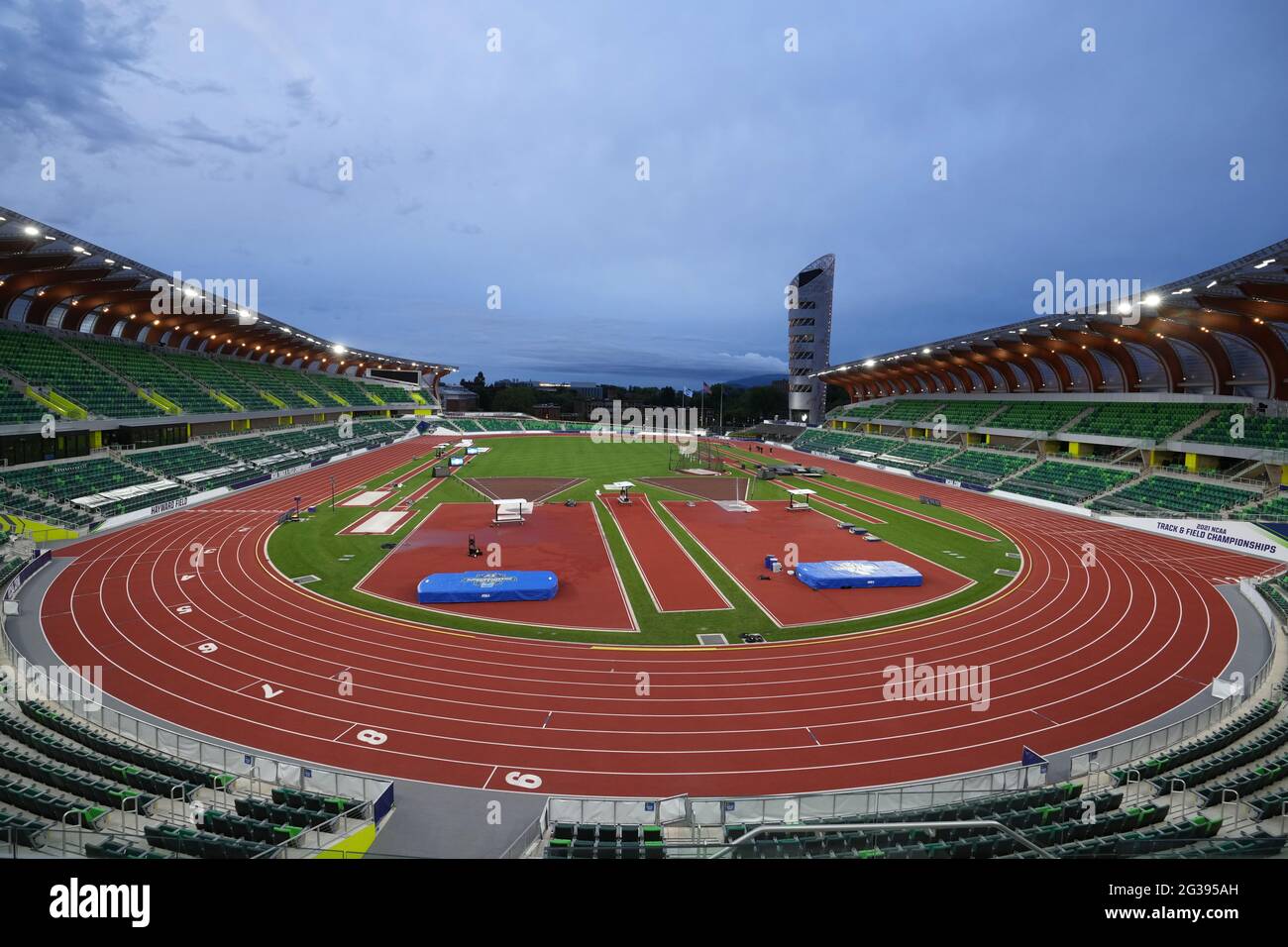 A general view of Hayward Field on the campus of the University of ...