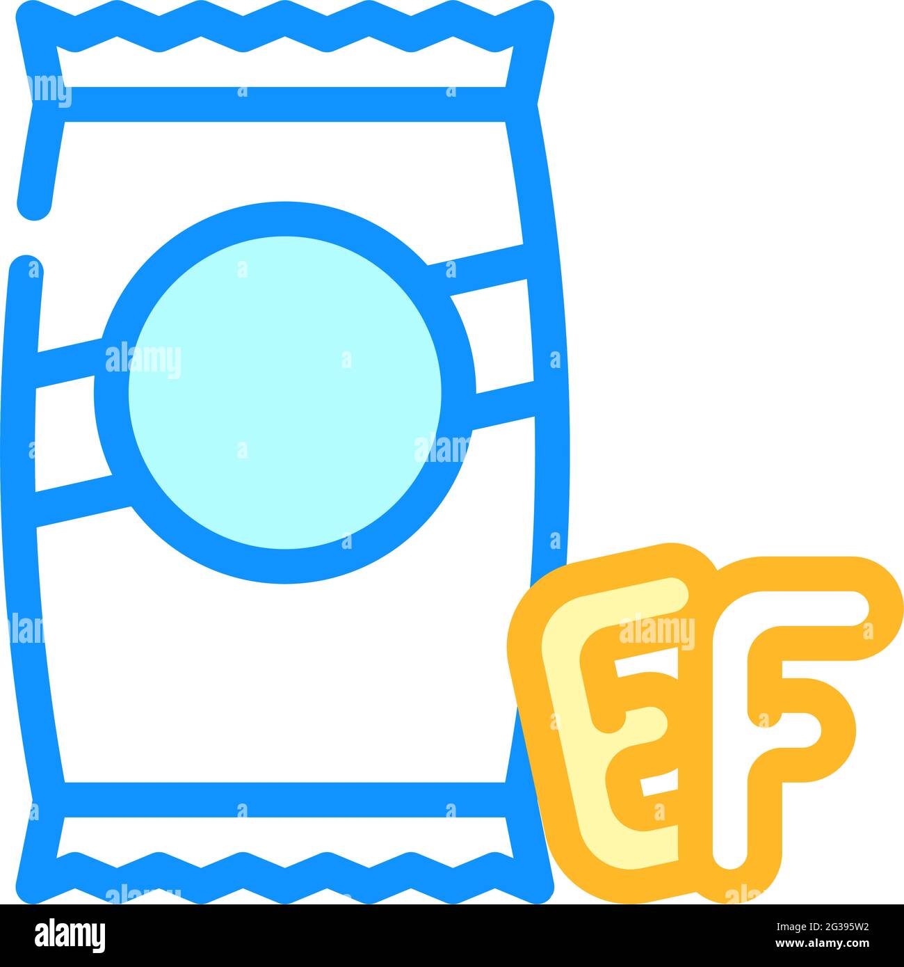 alphabet shape pasta color icon vector illustration Stock Vector