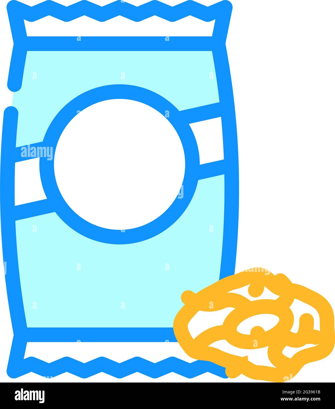 gnocchi pasta color icon vector illustration Stock Vector