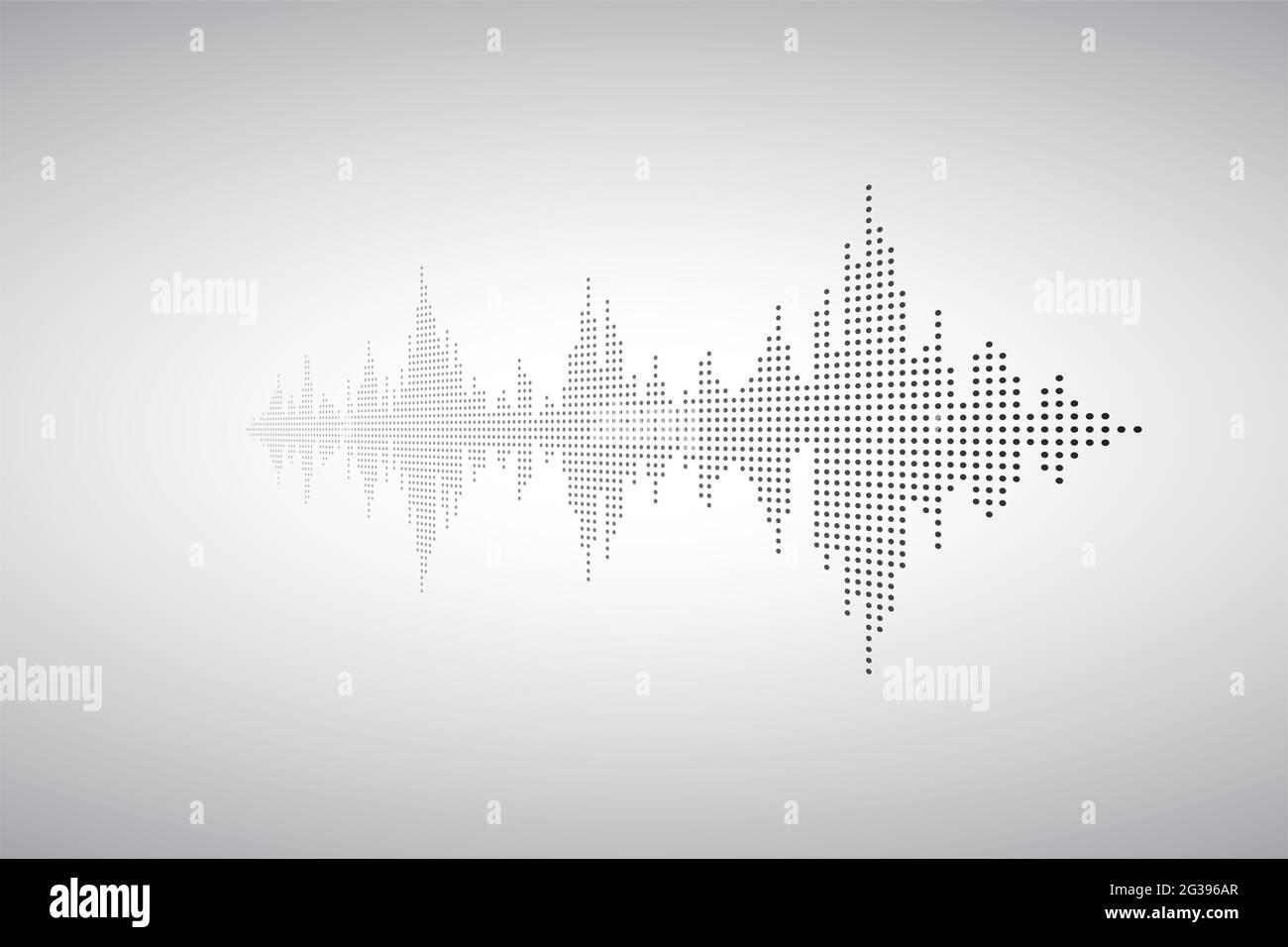 Voice sound music shape. Audio wave from smal dost. Waves of the equalizer. EQ Illustration. Stock Photo