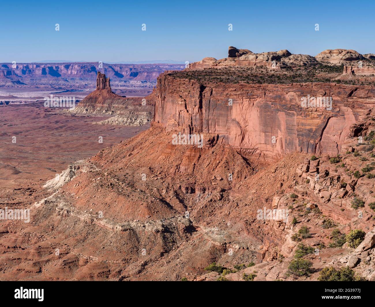 Orange Cliffs, Canyonlands National Park, Utah, USA Stock Photo