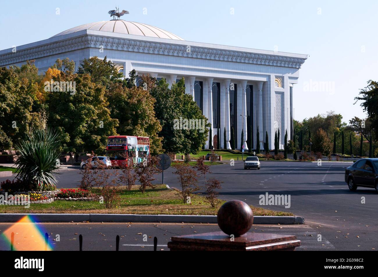 Palace of Forums on Amir Temur Square in Uzbekistan, in Tashkent. Stock Photo