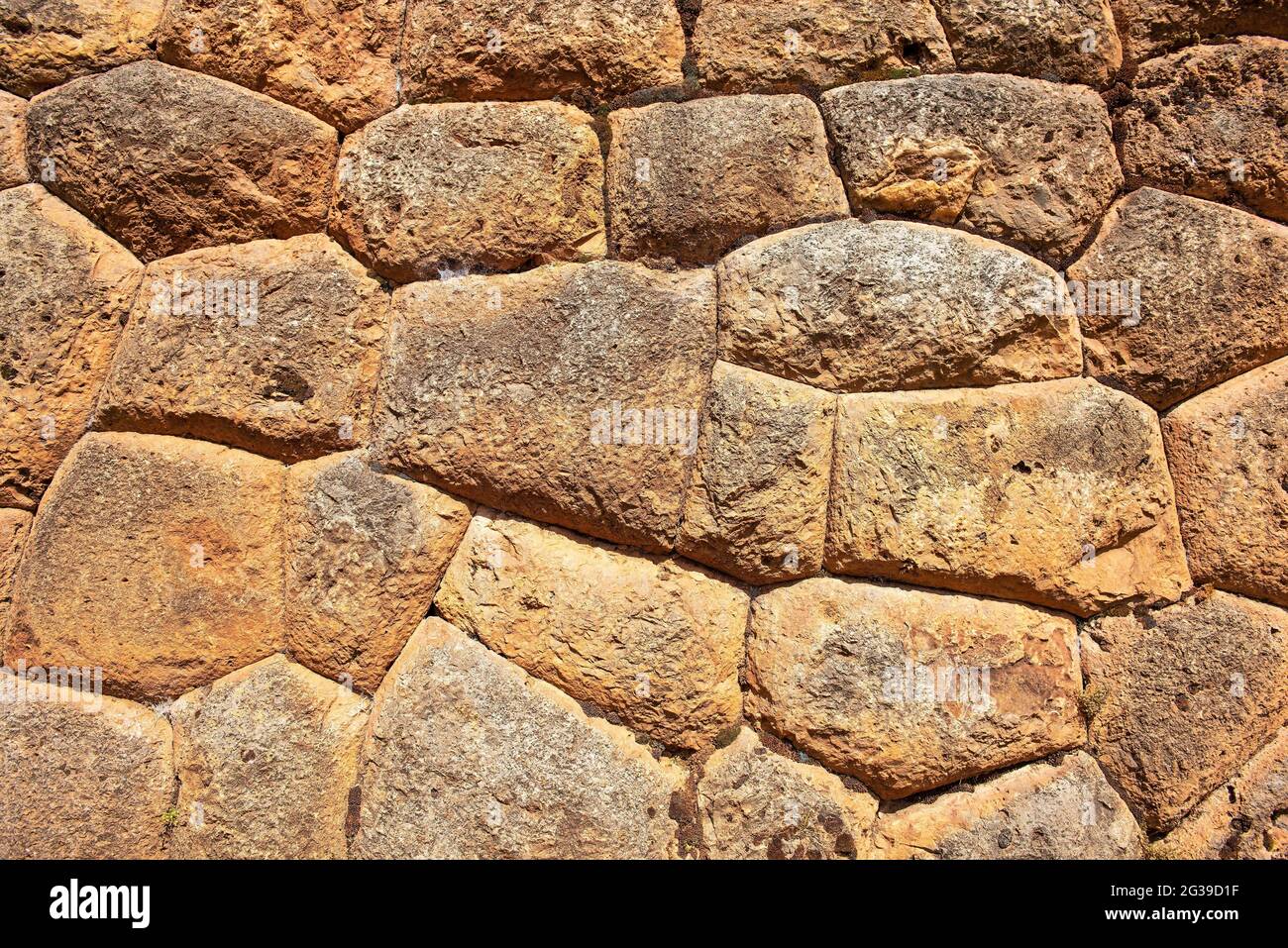 Inca wall architecture, Cusco, Peru. Stock Photo