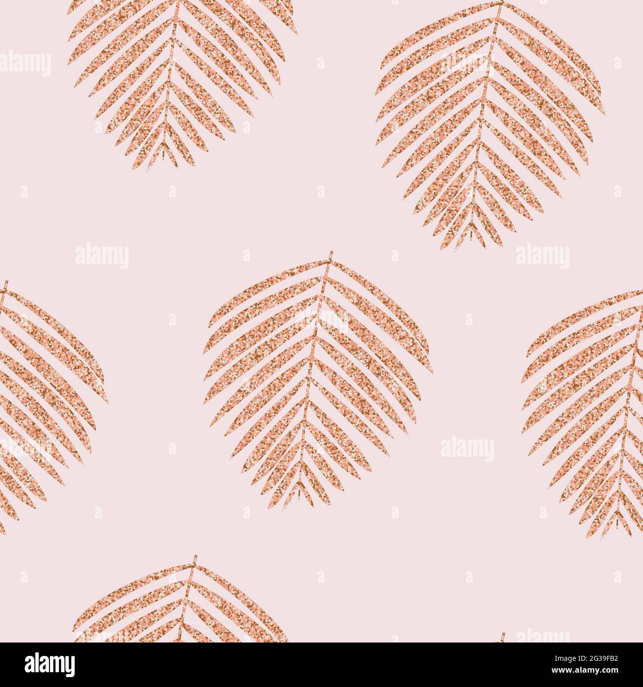 Vector illustration with gold seamless pattern Stock Vector