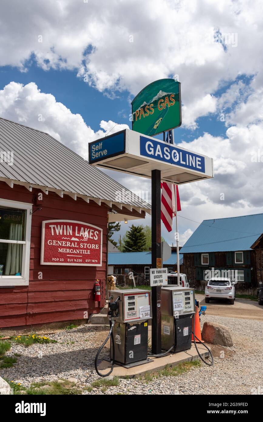 General Store and gas station named Pass Gas in Twin Lakes, Colorado