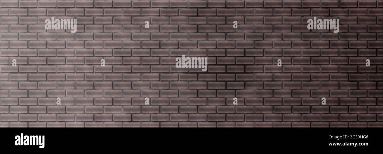 brick flat wall. smooth brickwork. brick texture Stock Photo