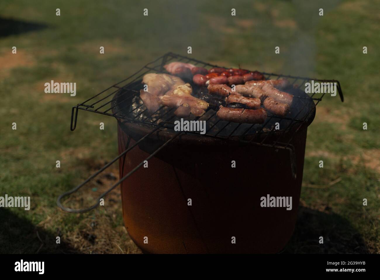 BBQ day in the garden. Stock Photo