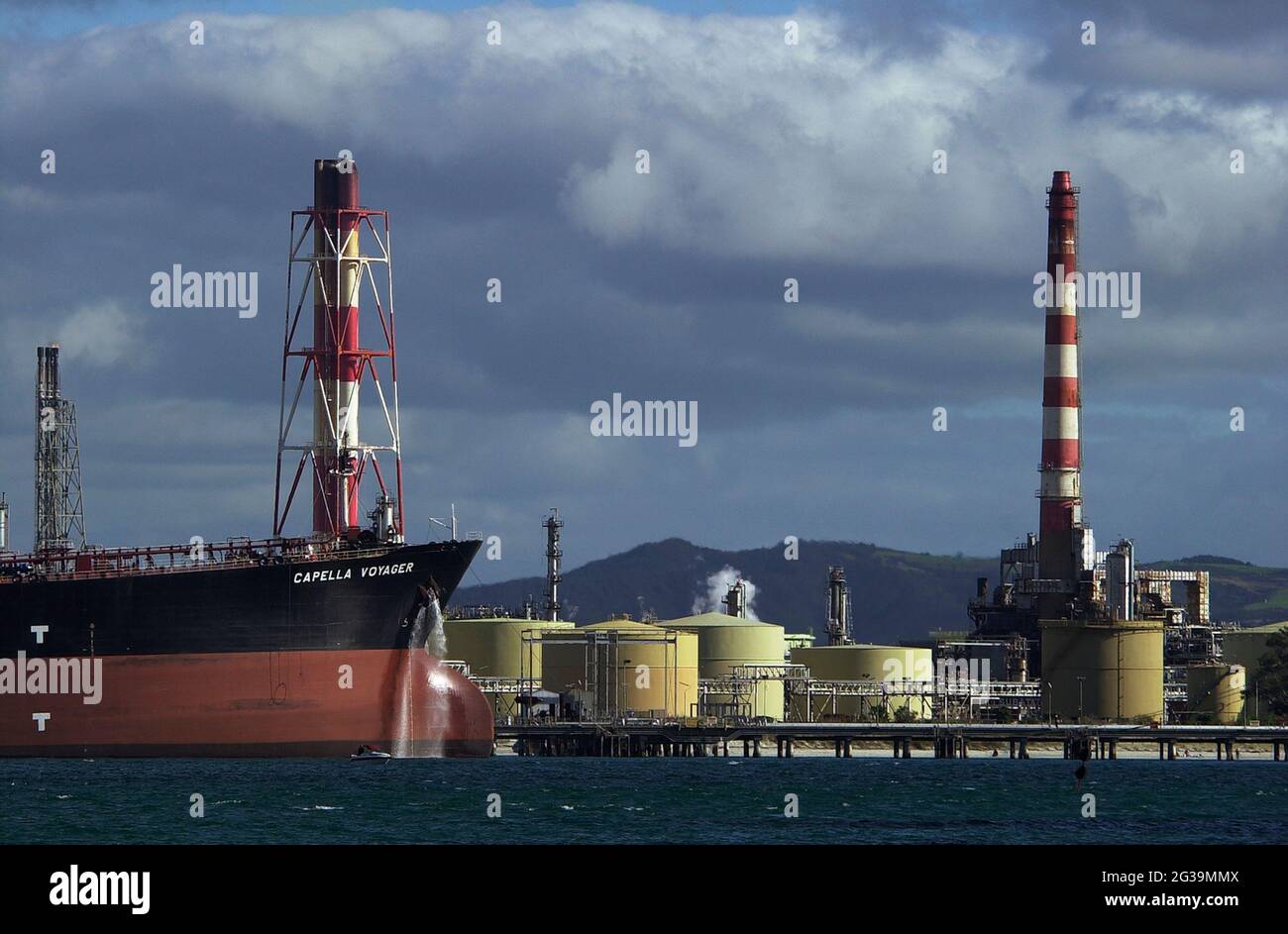 Marsden point oil refinery. Northland, New Zealand Stock Photo Alamy