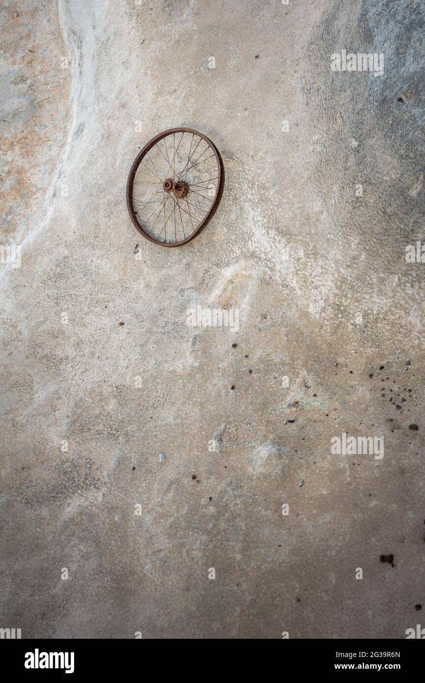 Vertical shot abandoned bicycle hi-res stock photography and images - Alamy