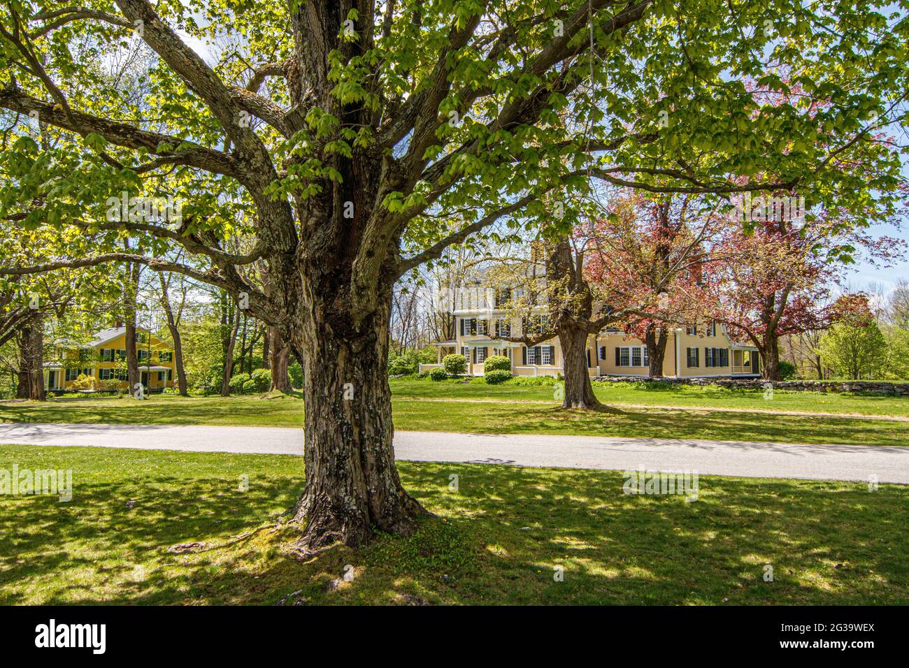 The town common in Petersham, Massachusetts Stock Photo Alamy