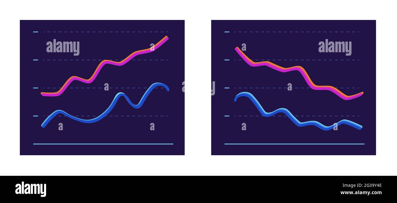 Abstract Chart With Two 3d Line Moving Up And Down Profit Growth And Decline Modern Design Red And Blue Graphics On Dark Background Vector Illustra Stock Vector Image Art Alamy Abstract Chart With Two 3d Line Moving Up And Down Profit Growth And Decline Modern Design Red And Blue Graphics On Dark Background Vector Illustra Stock Vector Image Art Alamy