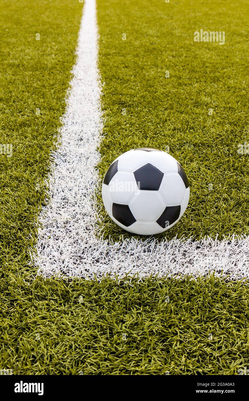 Soccer ball ,Football Artificial grass with white stripe, Football