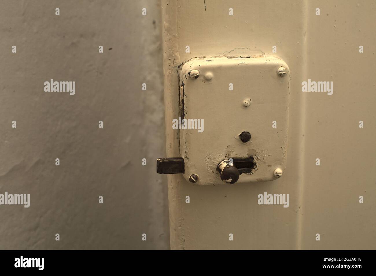 Closeup shot of an old door lock Stock Photo - Alamy