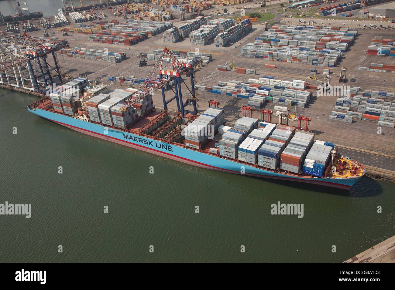 Container ship in Durban Harbour, South Africa Stock Photo Alamy
