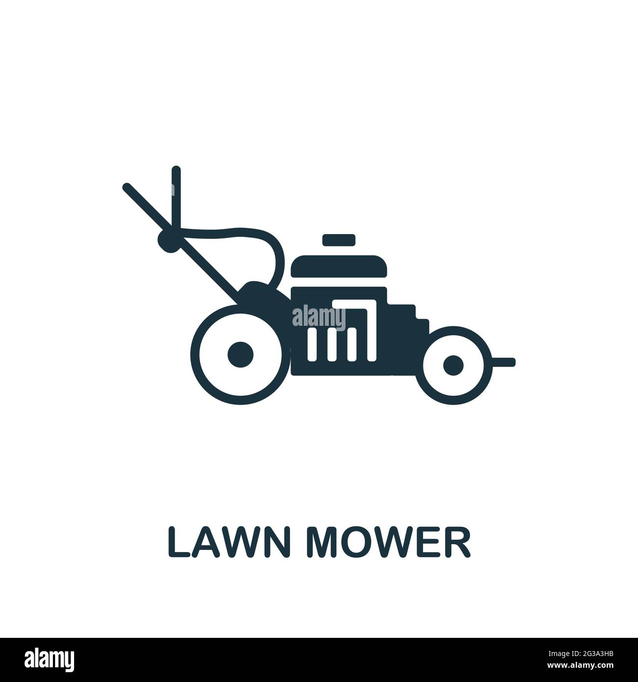 Mower pictogram hi-res stock photography and images - Alamy