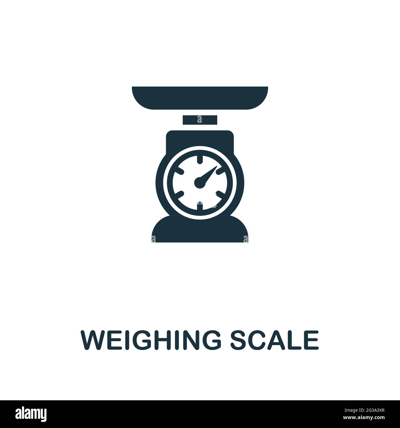 Vegetables digital scales icon simple style Vector Image