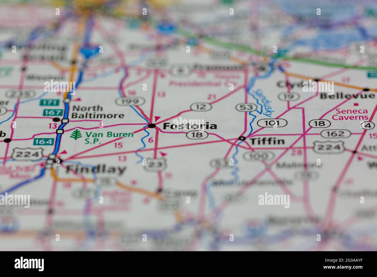 Map of fostoria ohio hires stock photography and images Alamy