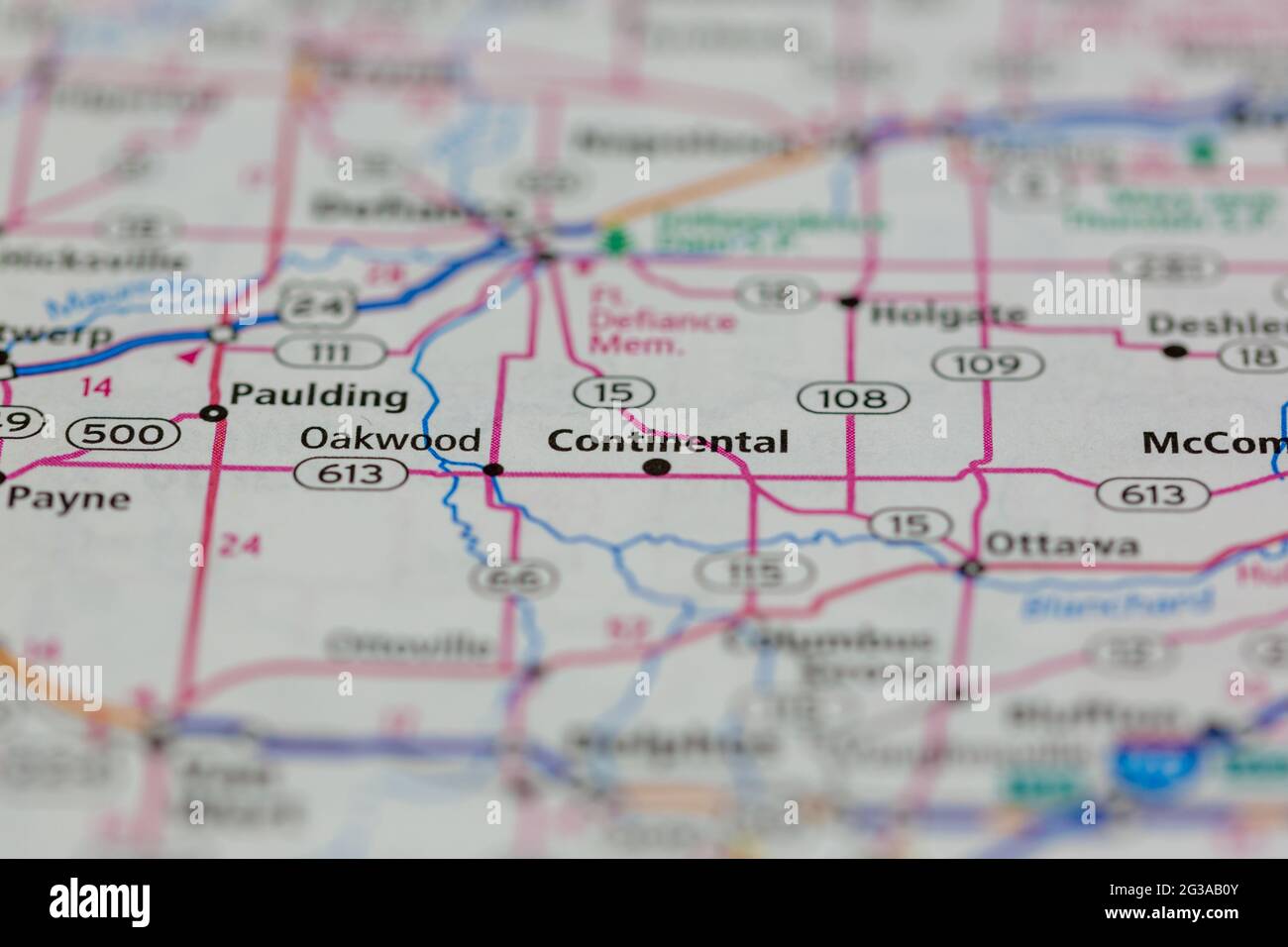 Map of continental ohio hires stock photography and images Alamy