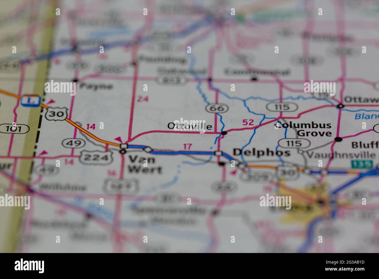 Map of ottoville ohio hires stock photography and images Alamy