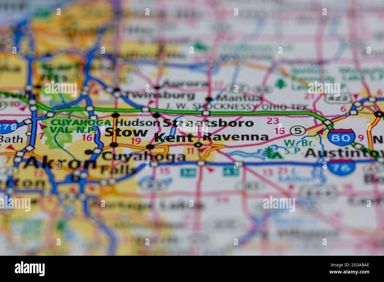 Map of streetsboro ohio hires stock photography and images Alamy