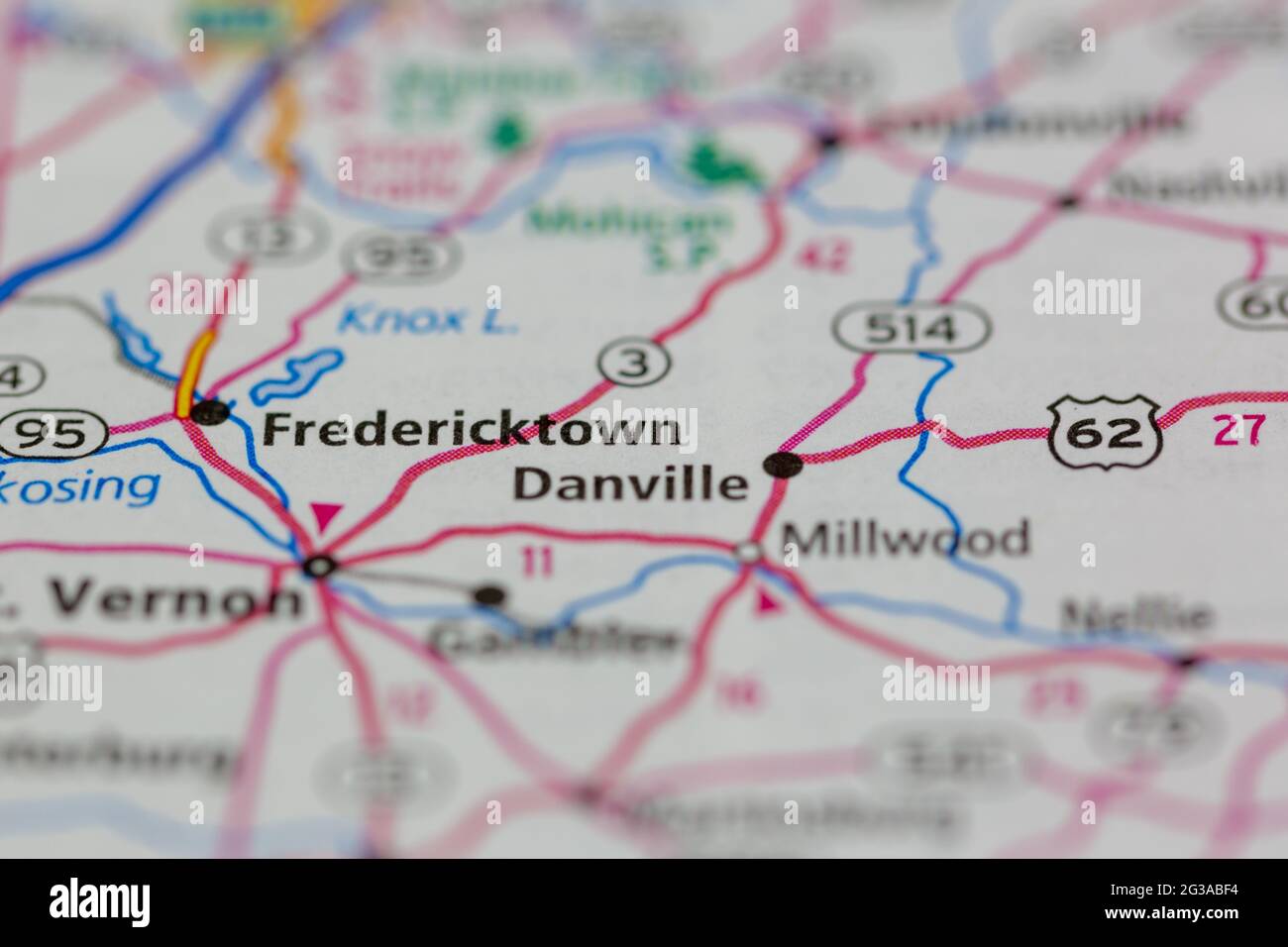 Fredericktown ohio map hires stock photography and images Alamy