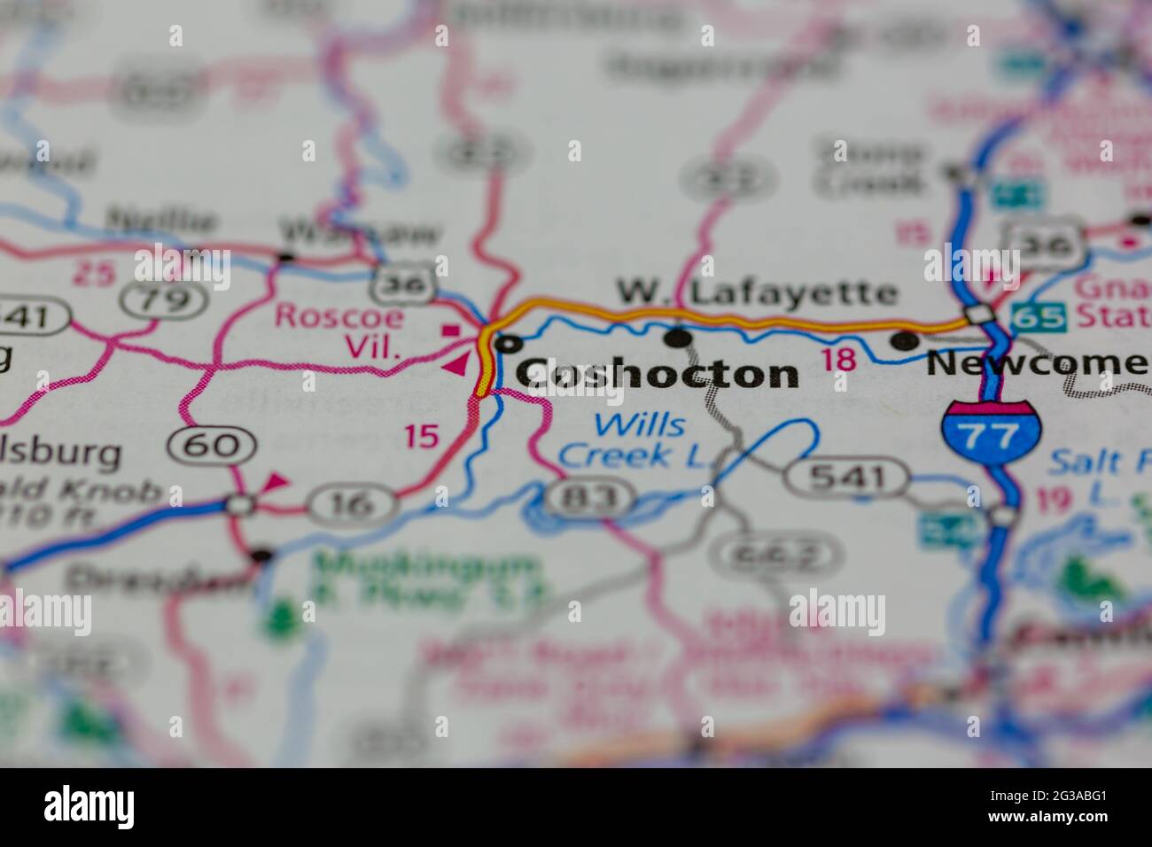 Coshocton ohioon a map hires stock photography and images Alamy