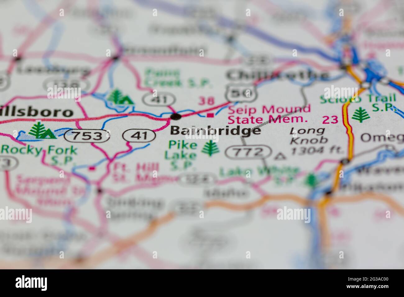 Bainbridge ohio map hires stock photography and images Alamy