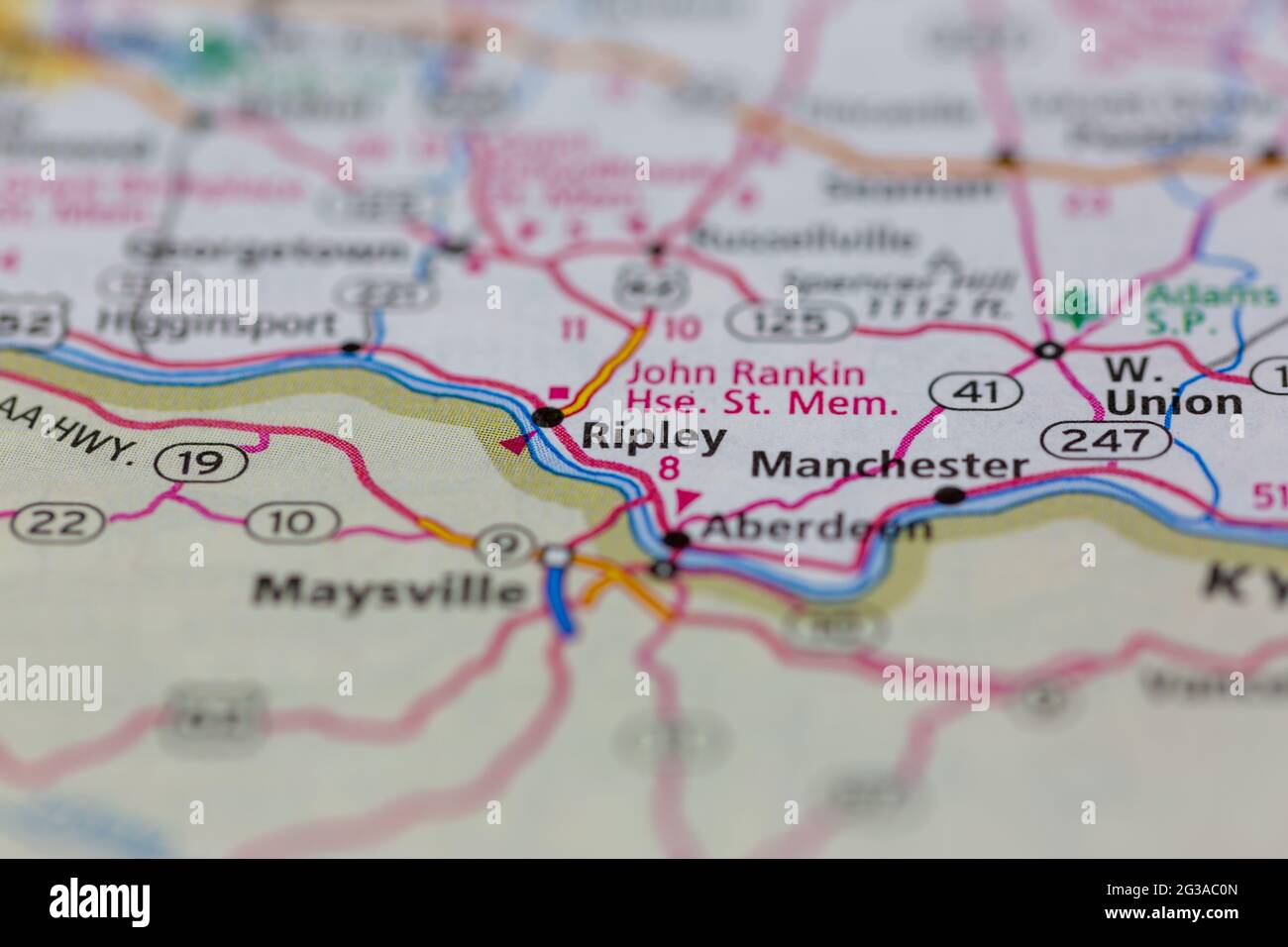 Map of ripley ohio hires stock photography and images Alamy