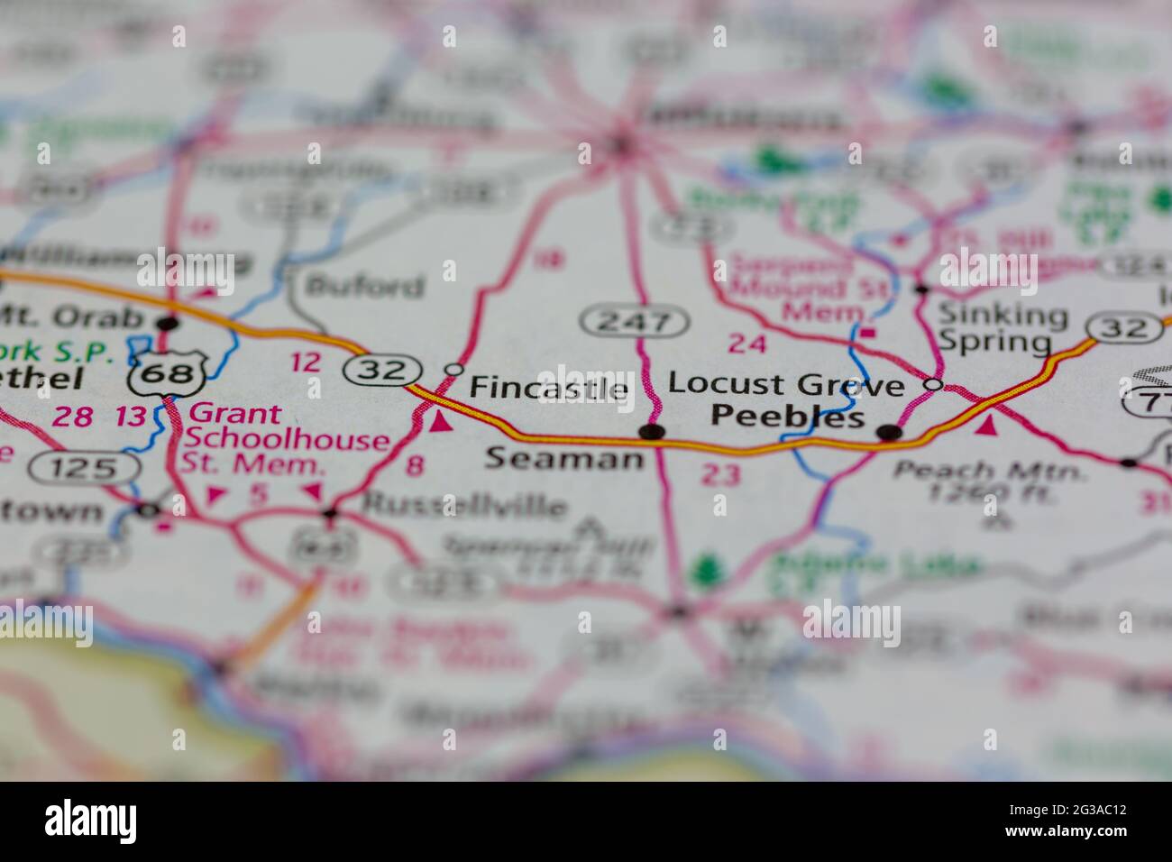 Map of fincastle hires stock photography and images Alamy