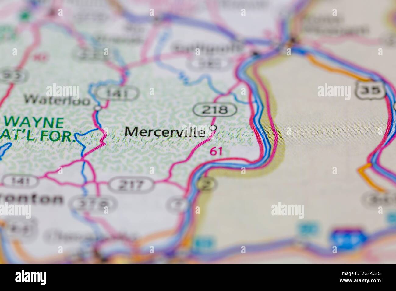 Mercerville ohio map hires stock photography and images Alamy