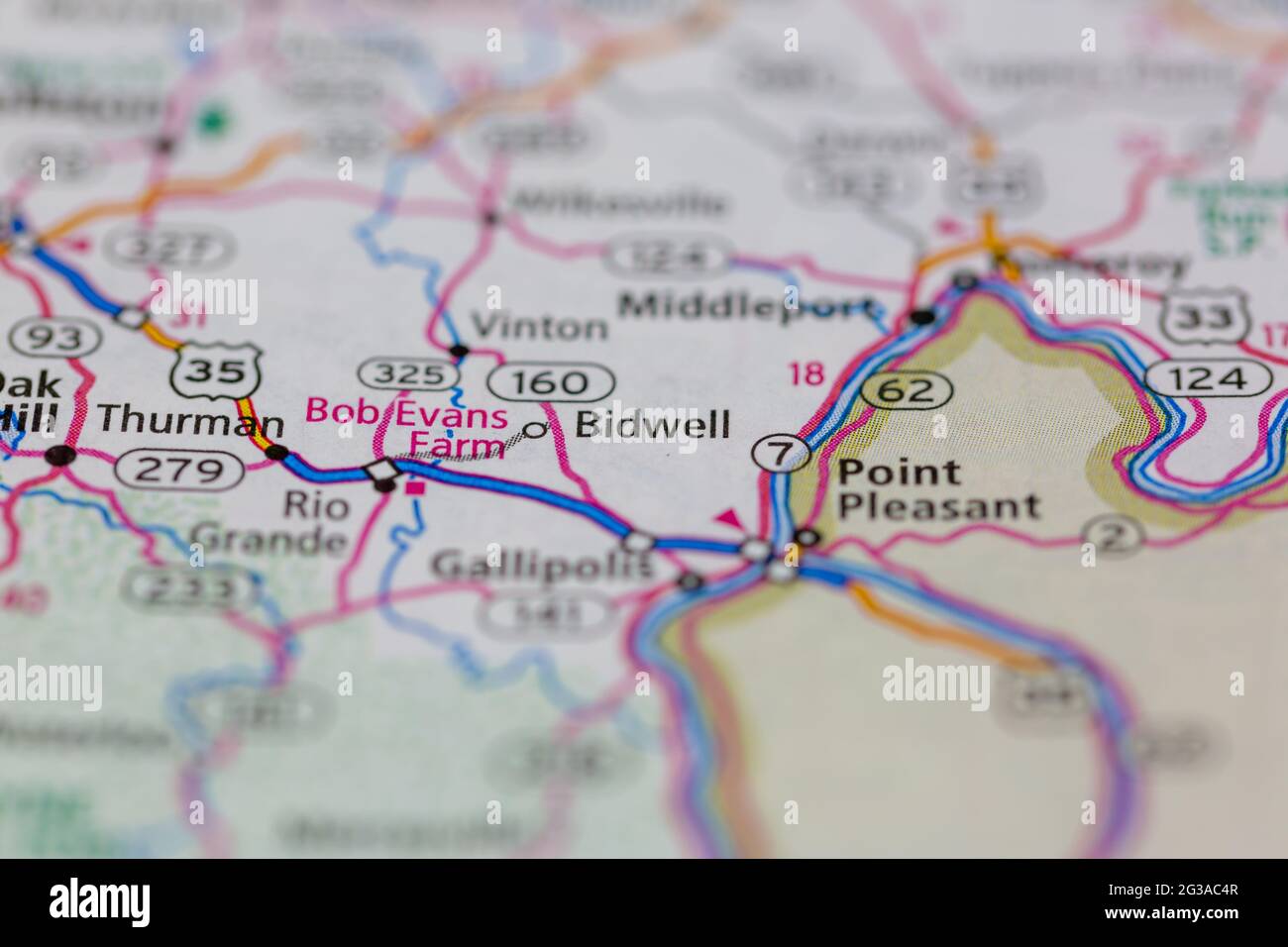 Bidwell ohio map hires stock photography and images Alamy