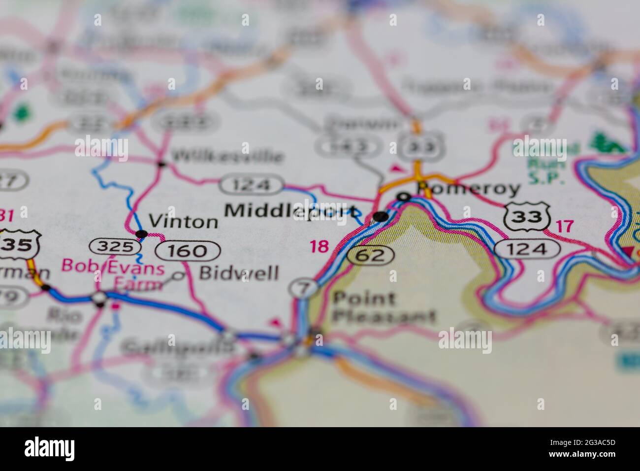 Middleport map hires stock photography and images Alamy