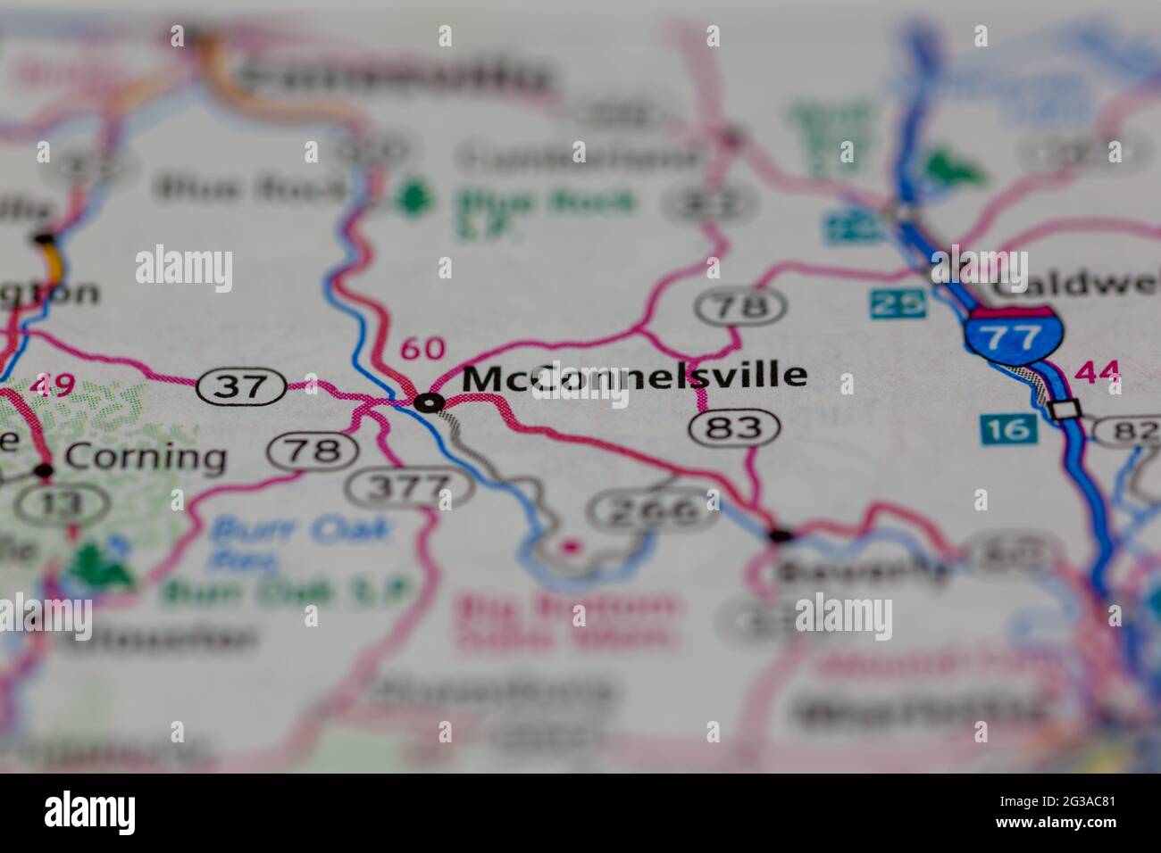 Mcconnelsville ohio map hires stock photography and images Alamy