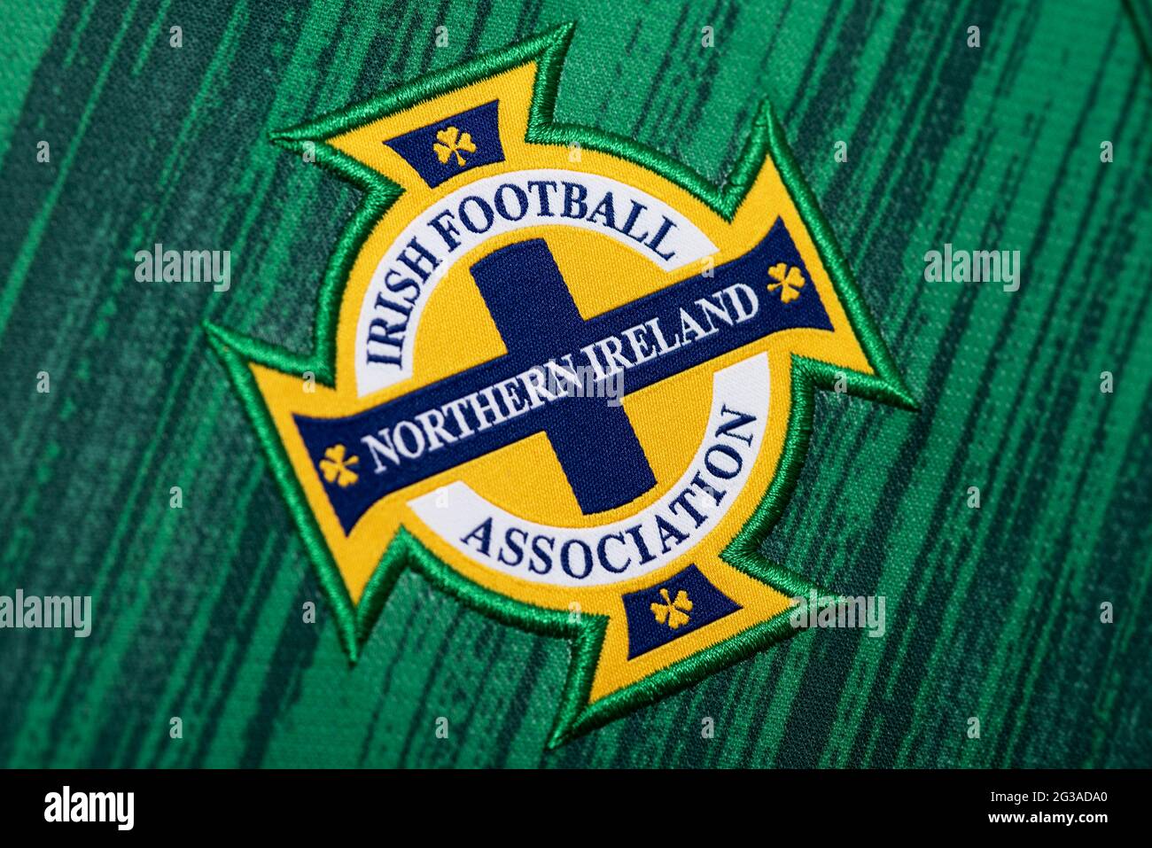 Close up of Northern Ireland national football team. UEFA Euro 2020. Stock Photo